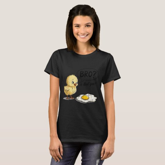 Bro Is That You, Funny Chick And Egg T-Shirt (Vorne ganz)