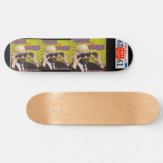 BRO NUM PEACE SIGNS Skateboard (Horizontal)
