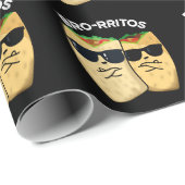 Bro-rritos Funny Burrito Pun Dark BG Geschenkpapier (Rolleneckpunkt)