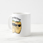 Bro-rritos Funny Burrito Pun Kaffeetasse (Vorderseite Links)
