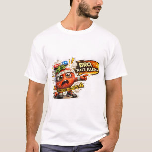 Bro That's Wild Lustiges Cartoon-Meme-T-Shirt T-Shirt