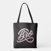 "BRO" Vintage-Lettern-Tasche Tasche (Rückseite)
