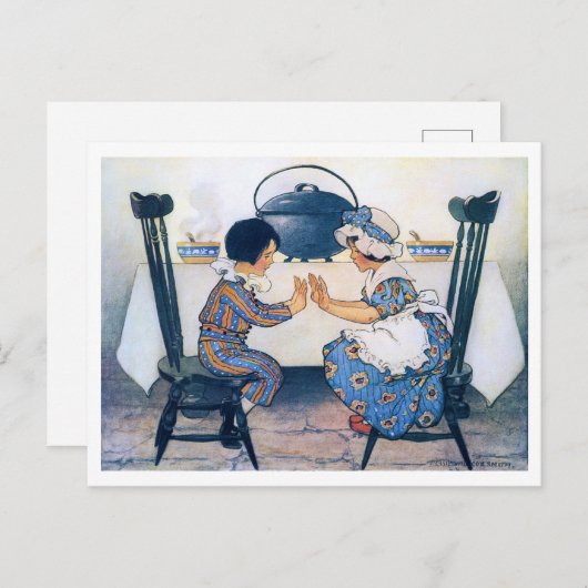 Broad Bean Soup, Jessie Willcox Smith Postkarte (Vorne/Hinten)