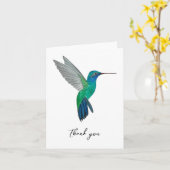 Broad-billed Hummingbird Vielen Dank Karte (Gelbe Blume)