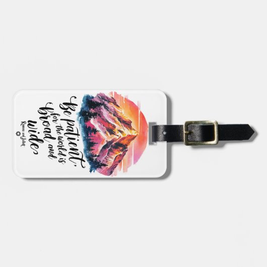 Broad Horizons - Chic Modern Vibranns Gepäckanhänger (Vorderseite horizontal)