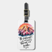 Broad Horizons - Chic Modern Vibranns Gepäckanhänger (Vorderseite vertikal)