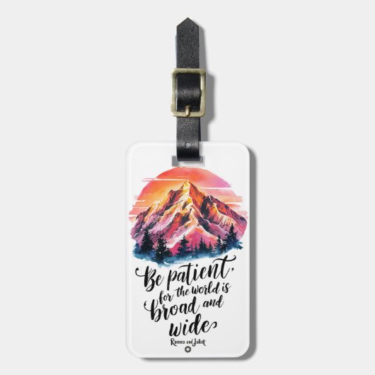 Broad Horizons - Chic Modern Vibranns Gepäckanhänger (Vorderseite vertikal)