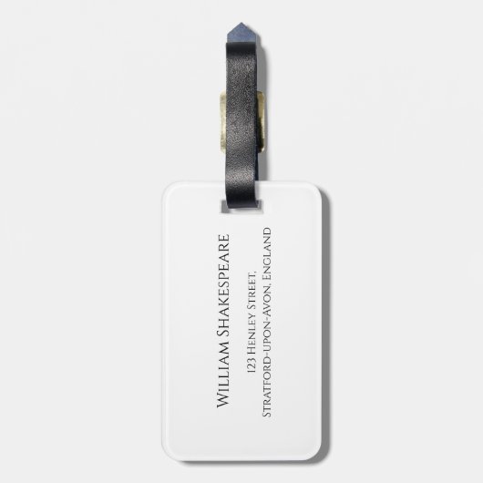 Broad Horizons - Chic Modern Vibranns Gepäckanhänger (Rückseite vertikal)