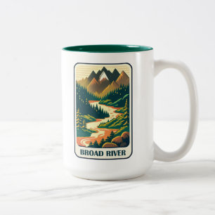 Broad River North Carolina South Carolina Colors Zweifarbige Tasse