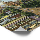 Broad St., Columbus, Ohio Vintag Poster (Ecke)