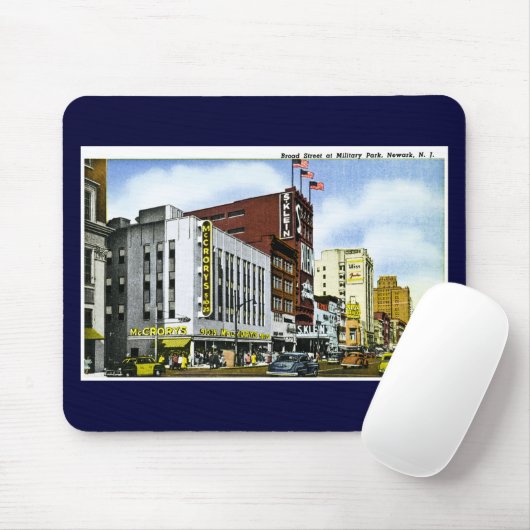 Broad Street am Militärpark, Newark, New-Jersey Mousepad (Mit Mouse)