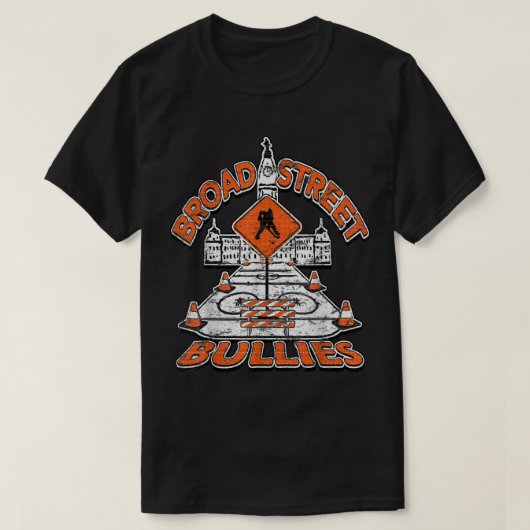 Broad Street Bullies Philadelphia Orange und Black T-Shirt (Design vorne)