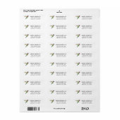 Broad-tails Hummingbird Return Address Label (Vorne)