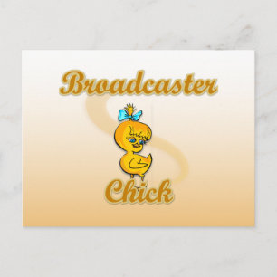 Broadcaster Chick Postkarte