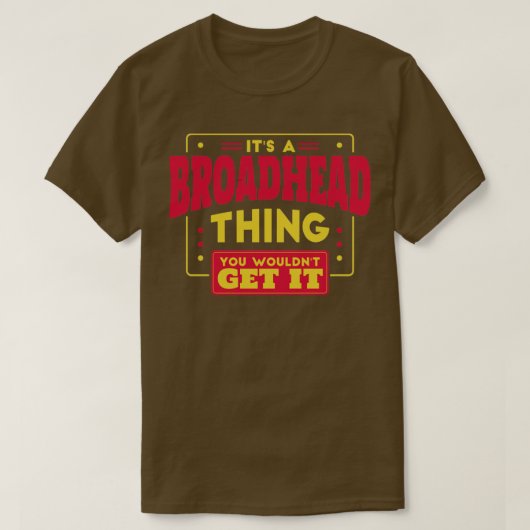 Broadhead T-Shirt (Design vorne)