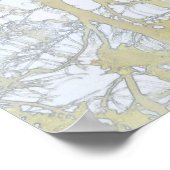 Broadleaf trees reflected on Water Wallpaper Poster (Ecke)