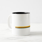 Broads National Park Pine Trees Sun Zweifarbige Tasse (Vorderseite Links)