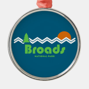 Broads Nationalpark Retro Ornament Aus Metall