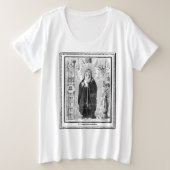 Broadsheet with the Virgin of Sorrows Große Größe T-Shirt (Design vorne)