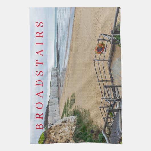 Broadstairs Kingsgate Bay Teetuch Geschirrtuch (Vertikal)
