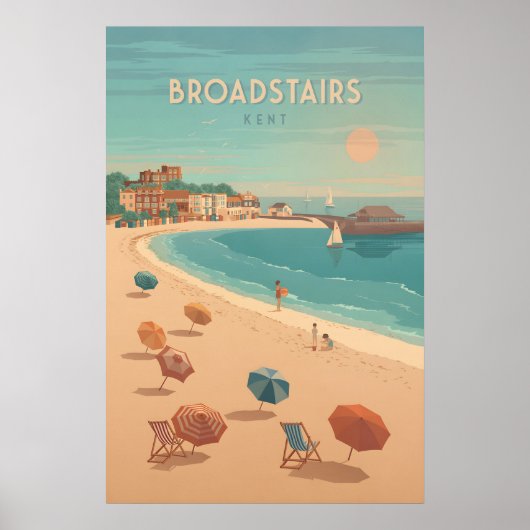 Broadstairs Seaside Travel Poster (Vorne)