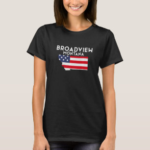 Broadview Montana USA Staat America Travel Montana T-Shirt