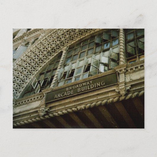 Broadway Arcade Gebäude-Los Angeles Postkarte (Vorderseite)