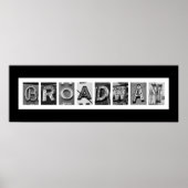 BROADWAY Architektur Typografie Poster (Vorne)