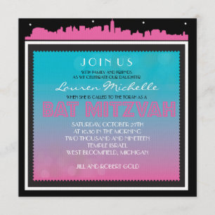 BROADWAY Bat Mitzvah Einladung