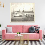 Broadway Bathing Ground, Ocean Grove, NJ Leinwanddruck (Insitu (Wohnzimmer))