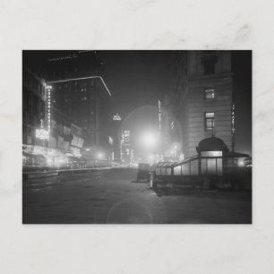 Broadway bei Nacht, 1910 Postkarte