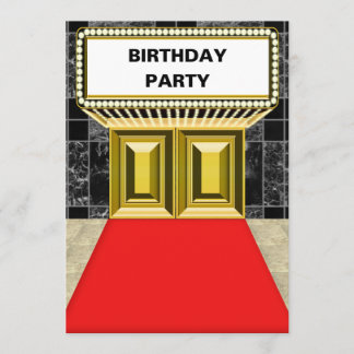 Broadway beleuchtet Festzelt-roter Einladung