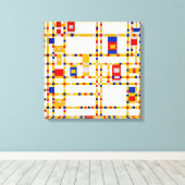 Broadway Boogie Woogie | Piet Mondrian | Leinwanddruck (Insitu (Holzboden))