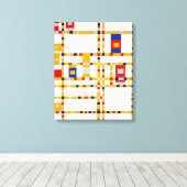 Broadway Boogie Woogie | Piet Mondrian | Leinwanddruck (Insitu (Holzboden))