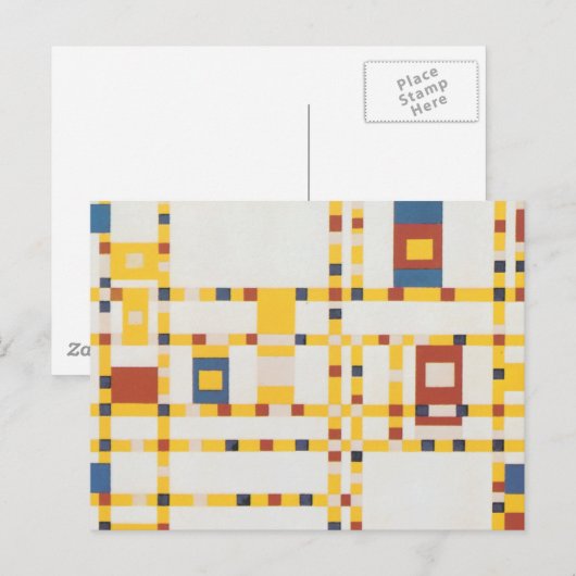 Broadway Boogie Woogie Postkarte (Vorne/Hinten)