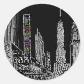 Broadway Bound Runder Aufkleber (Vorderseite)