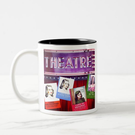 Broadway Bound! Zwei-Tone-Kaffee-Tasse Zweifarbige Tasse (Links)