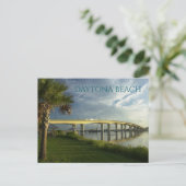 Broadway Bridge, Halifax River, Daytona Beach, FL Postkarte (Stehend Vorderseite)