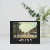 Broadway, Camden, New Jersey, Vintag Postkarte (Stehend Vorderseite)