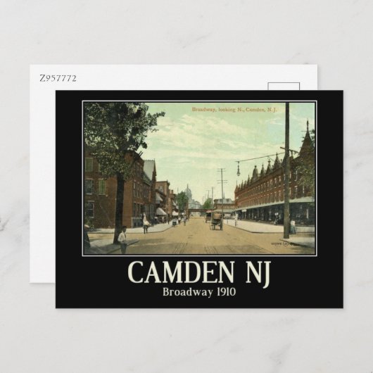 Broadway, Camden, New Jersey, Vintag Postkarte (Vorne/Hinten)