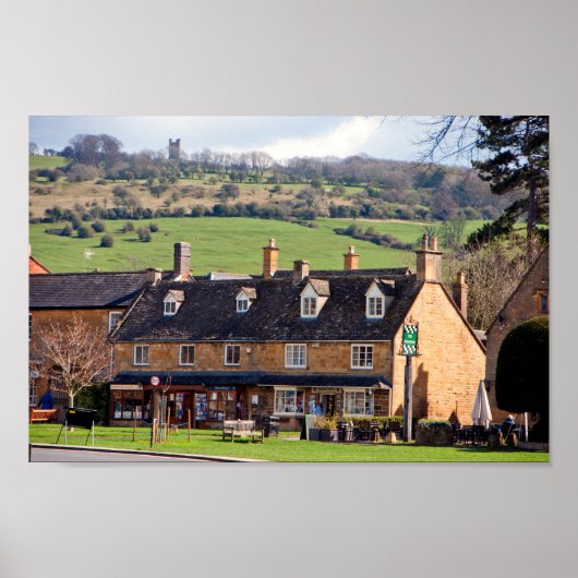 Broadway Cotswolds Worcestershire England Poster (Vorne)