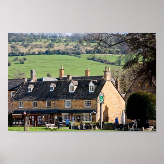 Broadway Cotswolds Worcestershire England Poster (Vorne)