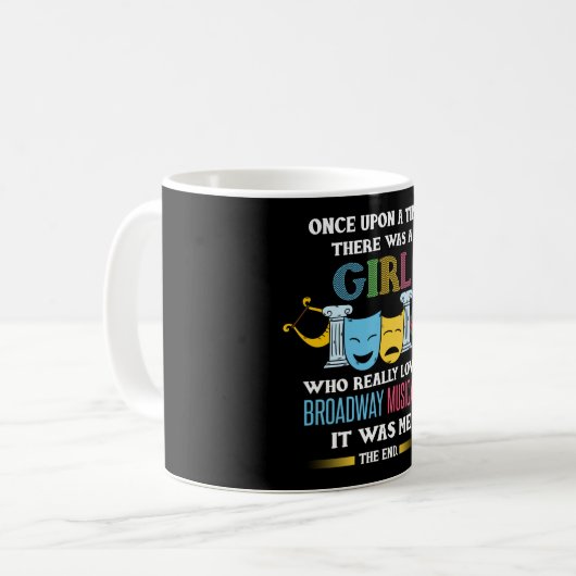 Broadway Fan Musical Theater Kaffeetasse (Vorderseite Links)