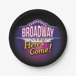 "Broadway Here I Come!" Pappteller