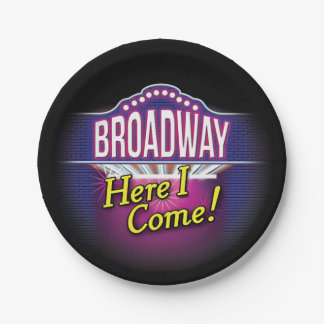 "Broadway Here I Come!" Pappteller
