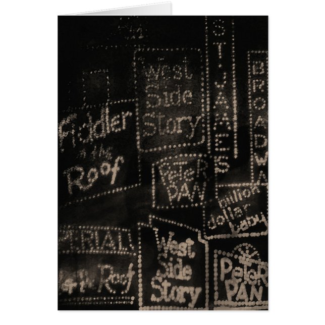 Broadway ~ Karte (Vorne)