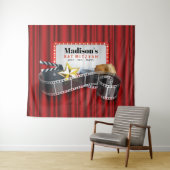 BROADWAY MARQUEE Bat Mitzvah Foto Stand Hintergrun Wandteppich (Beispiel (Horizontal))