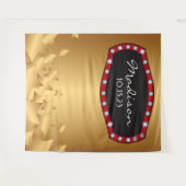 BROADWAY MARQUEE Foto-Op Hintergrund Wandteppich (Vorderseite (Horizontal))