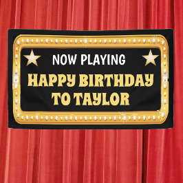 Broadway Marquee mit benutzerdefiniertem Text Banner