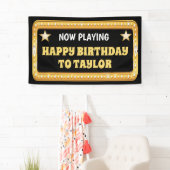 Broadway Marquee mit benutzerdefiniertem Text Banner (Insitu)